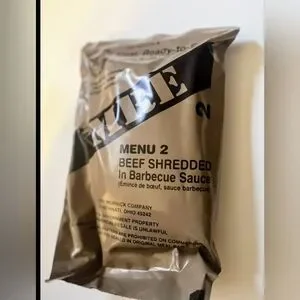 MRE | Other | New Sealed Military Mre Menu 2 Beef Shredded In Barbecue ...